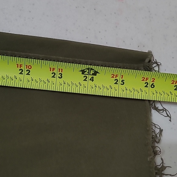 Loft Outlet Olive Green Jean Leggings With Raw Hem Size 12 - Picture 7 of 7